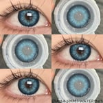 Eyeshare Naturlig Färg Kontaktlinser För Ögon 1Pair Gröna Linser Bruna Elever Mode Blå Linser Årlig Kosmetisk Gras Kontaktar NANALAM-BLUE 0