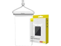 Waterproof Phone Case Baseus Aquaglide With Cylindrical Slide Lock (White)