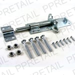 LARGE GARDEN GATE SLIDE LATCH PAD LOCK BOLT + Fixings Locking Padbolt 200mm