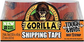 Gorilla Tape Packaging Tape Refill 72mm x 27m (Pack of 2)