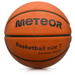 meteor® Cellular Pro Ballon de Basket pour Enfant, Taille # 5, 6, 7, idéal pour Les Mains des Enfants, idéal pour l'entraînement de Basket-Ball Doux avec Surface adhérente (#7, Cellular – Brown)