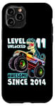 iPhone 11 Pro Level 11 Unlocked T Rex Monster Truck Dinosaur 11th Birthday Case