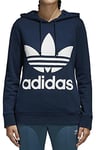 Adidas Women Trefoil Hoodie Sweatshirt - Collegiate Navy, Size: 34