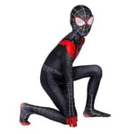 Spider Man Into The Superhero Costume Barn Miles Morales Cosplay Vuxen - Perfet black 120cm