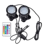 Sous-marine Spot Lights LED RGB Télécommande Spot Lamp Couleur Changement de couleur Étanche pour Pool Piscine Aquarium Réservoir