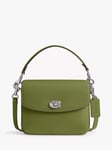 Coach Cassie 19 Leather Cross Body Bag, Dark Lime