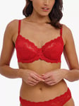 Wacoal Embrace Lace Non Padded Bra, Equestrian Red