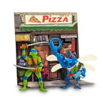 TORTUGAS NINJA Leonardo Vs. Super Fly Movie Face Off Lot de 2 Figurines d'action articulées 12 cm Personnages du Film Chaos Mutant avec Accessoires de Combat pour garçons et Filles à partir de 4 Ans