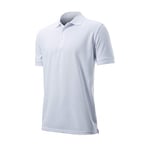 Wilson Homme, Polo de Sport, AUTHENTIC POLO, Polyester, Blanc, Taille S, WGA700618