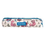 Grupo Erik - Trousse Scolaire Disney Alice aux Pays des Merveilles 20 x 4 x 4 cm | Petite Trousse Ronde à Fermeture Éclair, Mini Trousse Simili Cuir, Fournitures Scolaire