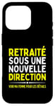 Coque pour iPhone 16 Pro Humour Retraité Cadeau Drôle Retraite Homme Pot De Départ