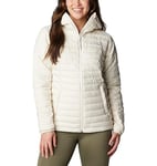 Columbia Women's Silver Falls Hooded Jacket, Hooded Puffer Jacket, Chalk, Size XXL