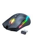 ONIKUMA CW905 Wireless - Gaming mus - Optisk - 7 - Svart med RGB-lys