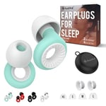 Hushhd Ear Plugs for Sleep & Ear Defenders -27dB Noise Cancelling Ear Plugs for Sleeping, Soft and Reusable Noise Reduction Ear Plugs for Concerts, Earplugs for Sleep, Snoring & Travel (Turquoise)