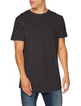Build Your Brand Homme Shaped Long Tee T-Shirt, Anthracite, M EU