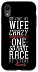 iPhone XR Go Kart Racing Wife Husband Vintage Driving My Wife Crazy Case