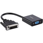 StarTech DVI-D to VGA Active Adapter Converter Cable - 1080p - Videokonverter - DVI - VGA - svart