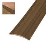 Amig - Revêtement de sol | Adhésif | Profil de liaison pour sols, parquet et terrasse | Bande de transition | Couleur Sapelli | Dimensions : 985 mm x 4 mm x 0,5 mm | Spécial pour planchers en bois