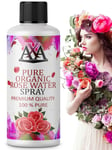 Rose Water 100% Pure Organic Bulgarian Toner Cleanser Hair & Skin Care Facial