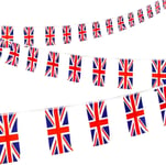 Union Jack Bunting Fabric 30 Flags Kings Coronation Royal Street Party UK 10M