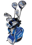 Callaway X Lot de 7 Paquets de 7 pièces, Main Gauche, Bleu Unisexe, Xj Junior Golf Set Level 3 LH Blue