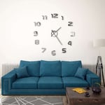 vidaXL 3D Wall Clock Modern Design 100 cm XXL Silver