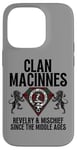 Coque pour iPhone 14 Pro MacInnes Clan Écossais/armoiries Motif tartan Fête de famille