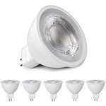 Beijiyi - Lampes led MR16 blanc chaud 3000K, MR16 GU5.3 led 5W remplacement pour lampe halogène 50W 40W, illuminant led 500LM, ampoules led