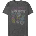 Superhero Head Shots Marvel Comics T-Shirt