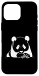 Coque pour iPhone 16 Pro Max Panda géant ours ligne art mammifère art zoologiste