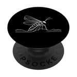 Entomologistes d'art linéaire Antlion PopSockets PopGrip Adhésif