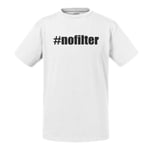 T-Shirt Enfant Hashtag No Filter Pas De Filtre Humour Meme