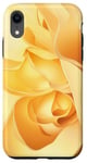 Coque pour iPhone XR coque roses fleurs fleur jaune