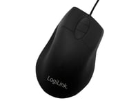 Logilink Id0163, Ambidextrous, Optisk, Usb Type-A, 800 Dpi, Svart