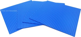 LEGO 4 x BLUE BASEPLATES Base Plate Board 32x32 Pin 10 " x 10 "  BRAND NEW