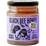 Black Bee Honey - Pure British Autumn Raw Honey, Thick with Bold Aromatic Flavours, Unprocessed, Single Source from Hive to Jar, Never Blended - Delicious on Toast, Soothing in Drinks, 227g Glass Jar