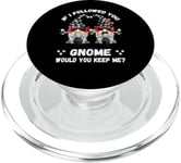 Funny Garden Gnomes Biker Pun For Gardener Or Chopper Biker PopSockets PopGrip pour MagSafe