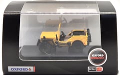 Oxford Diecast 76WMB005 Willys MB 4 x 4 Jeep in AA Road Service Yellow & Black