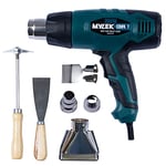 MYLEK Hot Air Heat Gun 2000W - Professional Handheld DIY Crafting, Paint Stripper, Varnish Stripping, Shrinking PVC, Wrapping, Embossing, Thawing, Bending, 2 Modes Max 650°C, 6 PCE Accessory Kit