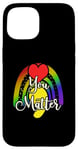 Coque pour iPhone 15 Vous êtes Boho Rainbow Galaxy Star Matter