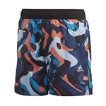 adidas YB Short P.Blue Slip de Bain Mixte Enfant, Negro/Azuchi, FR : M (Taille Fabricant : 116 (5/6 años))