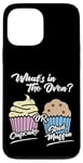 iPhone 13 Pro Max What's In The Oven Cupcake Or Stud Muffin Baby Announcement Case