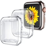 Fodral för Apple Watch 40 mm Serie 6 Serie 5 med skärmskydd Bright Clear/Clear/Clear 40mm