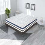 Maison Aubertin - Ensemble Matelas Quintessence accueil mémoire de forme - 30cm + sommier - 200x200 cm