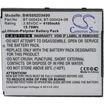 Batterie remplacement pour Zebra BTRY-EC5X-EX1-01, BTRY-EC5X-ST1-01 pour ordinateur mobile pda scanner (4100mAh, 3,85V, Li-polymère) - Vhbw