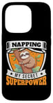 iPhone 14 Pro Napping Superpower Power Nap Lazy Pajama Day Sleep Sloth Case