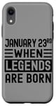 iPhone XR January 23 Bday January 23rd Birthday Gift Case