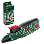 Bosch Home and Garden Cordless Hot Glue Gun GluePen (Micro USB Charger, 4 x Ultrapower Glue Sticks, 3.6 V, in Carton Packaging), Green, Red, Black