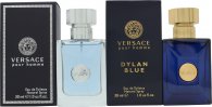 Versace Homme Gift Set 30ml Pour Homme EDT + 30ml Pour Homme Dylan Blue EDT