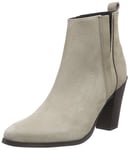 SELECTED FEMME Femme Sfnikole Bottes en Nubuck F Chaussures à Talons-Avant du Pieds Couvert, Gris, 38 EU